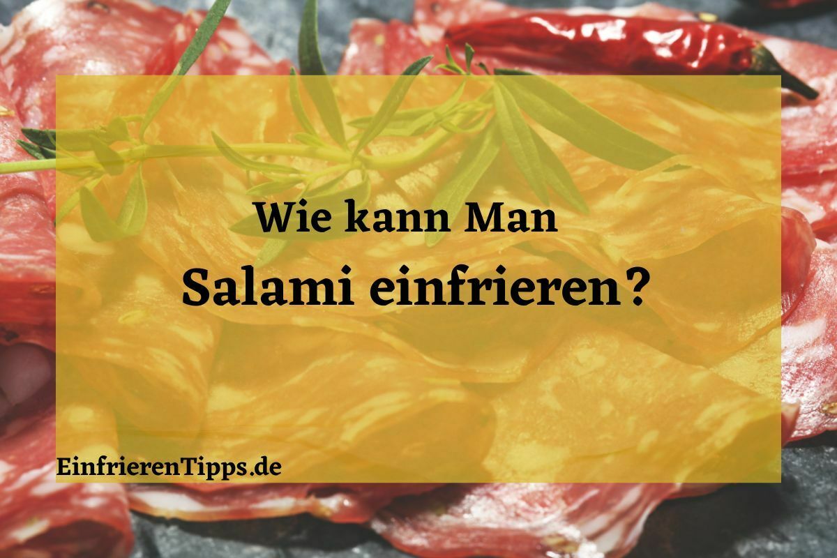Wie kann man Salami einfrieren Tipps und Tricks Einfrieren Tipps