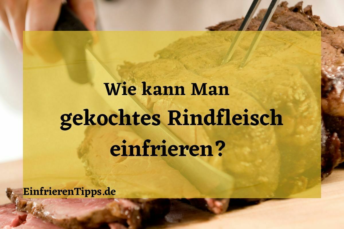 Kann man gekochtes Rindfleisch einfrieren? Hier ist die Antwort! Einfrieren Tipps