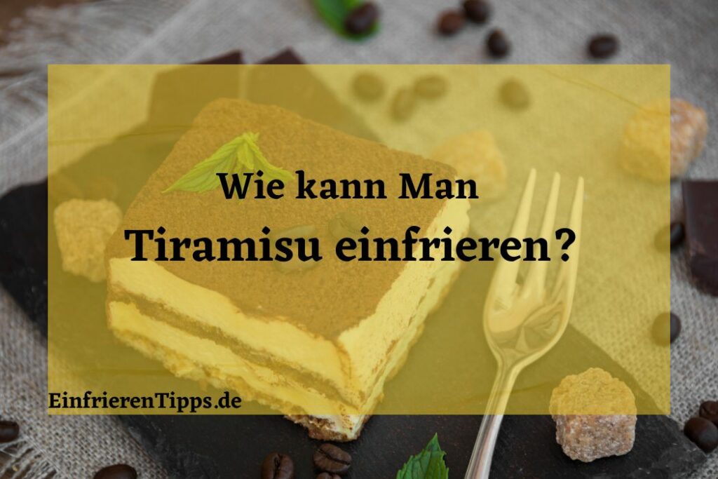 Tiramisu einfrieren Tipps und Tricks Einfrieren Tipps