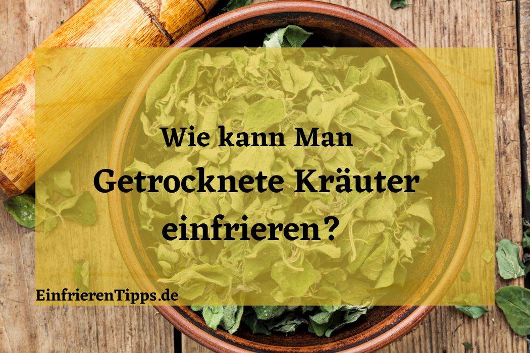 Getrocknete Kräuter einfrieren: Ist es möglich? | Einfrieren Tipps