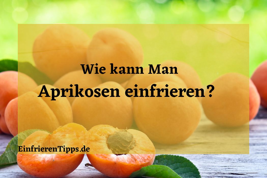 Aprikosen einfrieren: Schritt für Schritt Anleitung. | Einfrieren Tipps