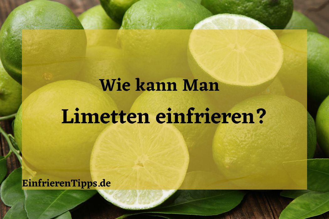 Kann man Limetten einfrieren? Alles erklärt Einfrieren Tipps