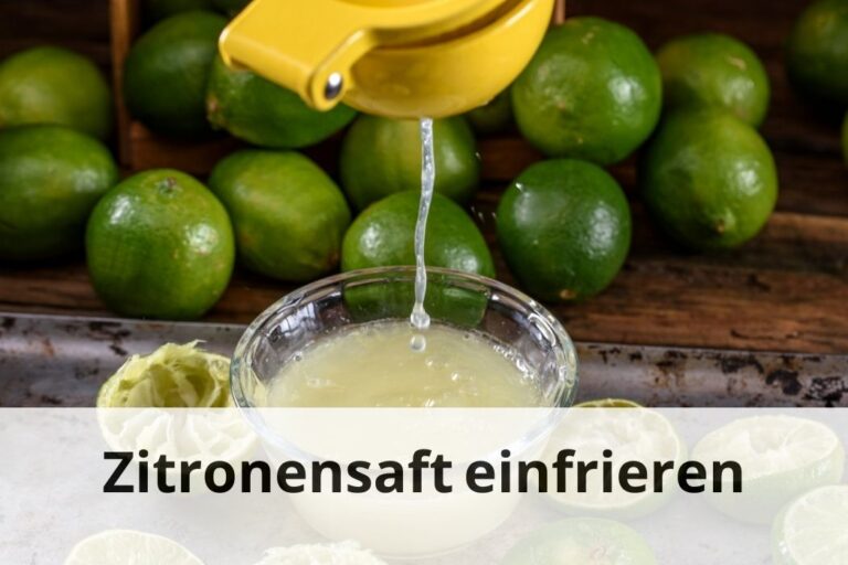 Zitronensaft einfrieren Frische für 🍋 immer!" Einfrieren Tipps