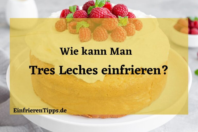 Tres Leches Kuchen einfrieren? 🍰 ️ Tipps und Tricks! | Einfrieren Tipps